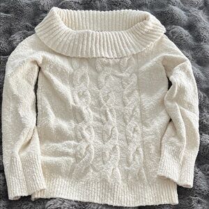 Cozy Cream Cable Knit Sweater